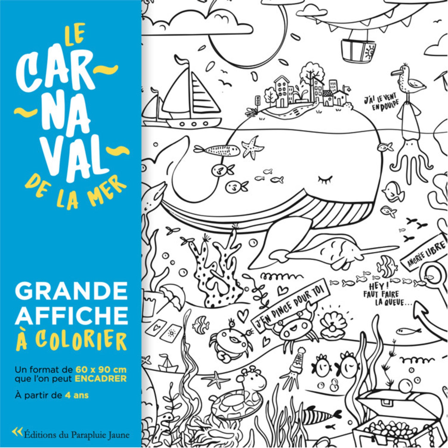 Le carnaval de la mer - Affiche à colorier