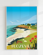 Affiche - Plage du Gored, Plozévet